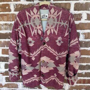 VTG Love Apples by Stephanie Santa Fe Jacket Medium Handmade Tribal Southwestern
